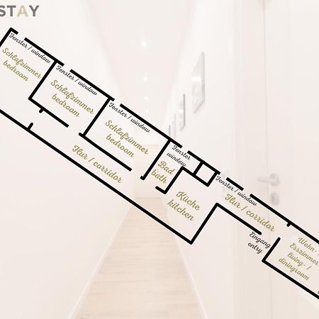 Peter Apartments - Premium Wohnung I 95Qm I 3 Schlafzimmer I Grosses Bad I Kueche I Wohnzimmer I Tv Fulda Exteriör bild